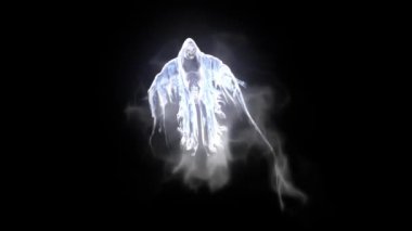 Hayalet Hayalet Cadılar Bayramı Korkunç Alfa Matte 3B Canlandırma