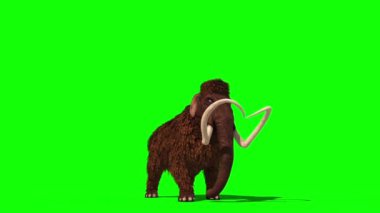 Mamut Saldırıları Tarih Öncesi Jurasik 3D Yeşil Ekran Kroma Anahtarı Hazırlıyor