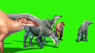 Shantungosaurus Yeşil Ekran 3 boyutlu Dünya Canlandırması Grubu