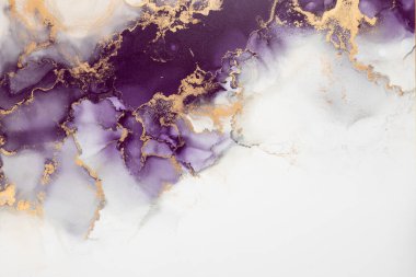 Soyut arkaplan için özgün tablodaki mermer mürekkep soyut sanat. Boyama, ombre alkol mürekkebinin pürüzsüz mermer arkaplan desenini yaratmak için yüksek kaliteli kağıt dokusuna boyanmış. .