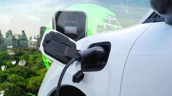 발전하는 Esg 자동차의 자동차 지점에서 에너지 에너지로 인식을 — 스톡 사진