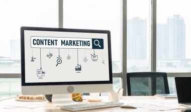 Mod çevrimiçi iş ve e-ticaret pazarlama stratejisi için içerik pazarlaması