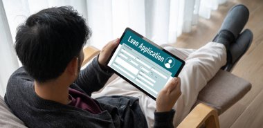 İnternet ağındaki mod dijital bilgi toplama için çevrimiçi kredi başvuru formu