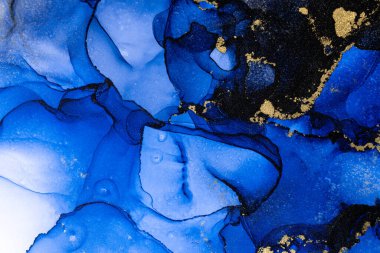 Soyut arkaplan için özgün tablodaki mermer mürekkep soyut sanat. Boyama, ombre alkol mürekkebinin pürüzsüz mermer arkaplan desenini yaratmak için yüksek kaliteli kağıt dokusuna boyanmış. .