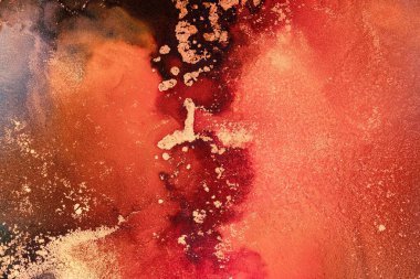 Enfes orjinal resmin mermer mürekkep sanatının soyut arkaplanını yakmak. Boyama, ombre alkol mürekkebinin pürüzsüz mermer arkaplan desenini yaratmak için yüksek kaliteli kağıt dokusuna boyanmış. .