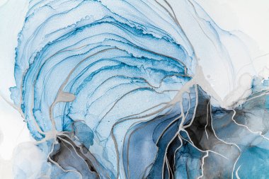 Marble ink abstract art from meticulous original painting abstract background . Painting was painted on high quality paper texture to create smooth marble background pattern of ombre alcohol ink .