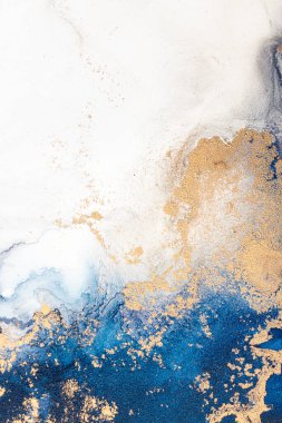 Soyut arkaplan için özgün tablodaki mermer mürekkep soyut sanat. Resim, Kintsuki mürekkep sanatının düz mermer arkaplan desenini yaratmak için yüksek kaliteli kağıt dokusuna boyanmış. .