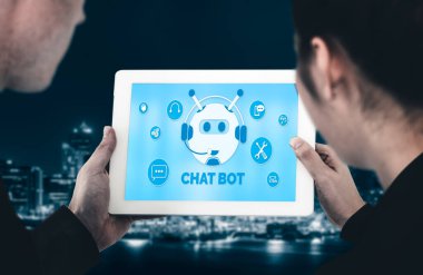 Müşteri sorularına otomatik olarak cevap veren mod çevrimiçi iş için Chatbot yazılım uygulaması