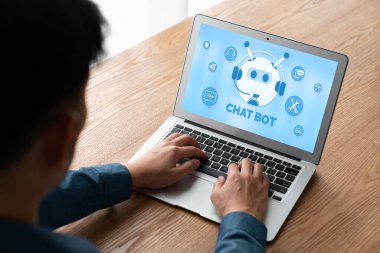 Müşteri sorularına otomatik olarak cevap veren mod çevrimiçi iş için Chatbot yazılım uygulaması