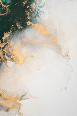 Soyut arkaplan için özgün tablodaki mermer mürekkep soyut sanat. Resim, Kintsuki mürekkep sanatının düz mermer arkaplan desenini yaratmak için yüksek kaliteli kağıt dokusuna boyanmış. .