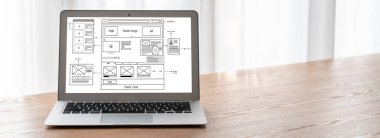 Web sitesi tasarım yazılımı çevrimiçi perakende ticaret ve e-ticaret için model şablonu sağlar