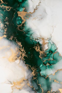 Soyut arkaplan için özgün tablodaki mermer mürekkep soyut sanat. Resim, Kintsuki mürekkep sanatının düz mermer arkaplan desenini yaratmak için yüksek kaliteli kağıt dokusuna boyanmış. .