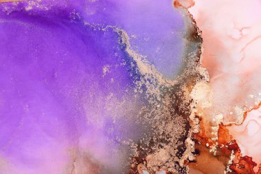 Soyut arkaplan için özgün tablodaki mermer mürekkep soyut sanat. Boyama, ombre alkol mürekkebinin pürüzsüz mermer arkaplan desenini yaratmak için yüksek kaliteli kağıt dokusuna boyanmış. .