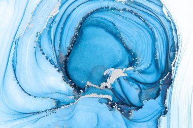 Marble ink abstract art from meticulous original painting abstract background . Painting was painted on high quality paper texture to create smooth marble background pattern of ombre alcohol ink .