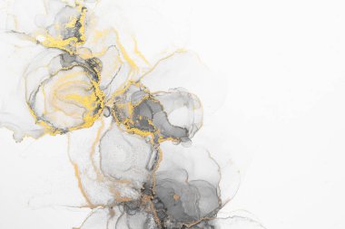 Marble ink abstract art from meticulous original painting abstract background . Painting was painted on high quality paper texture to create smooth marble background pattern of ombre alcohol ink .