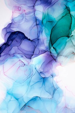 Soyut arkaplan için özgün tablodaki mermer mürekkep soyut sanat. Boyama, ombre alkol mürekkebinin pürüzsüz mermer arkaplan desenini yaratmak için yüksek kaliteli kağıt dokusuna boyanmış. .