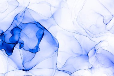 Soyut arkaplan için özgün tablodaki mermer mürekkep soyut sanat. Boyama, ombre alkol mürekkebinin pürüzsüz mermer arkaplan desenini yaratmak için yüksek kaliteli kağıt dokusuna boyanmış. .