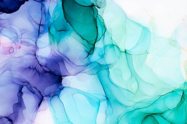 Soyut arkaplan için özgün tablodaki mermer mürekkep soyut sanat. Boyama, ombre alkol mürekkebinin pürüzsüz mermer arkaplan desenini yaratmak için yüksek kaliteli kağıt dokusuna boyanmış. .