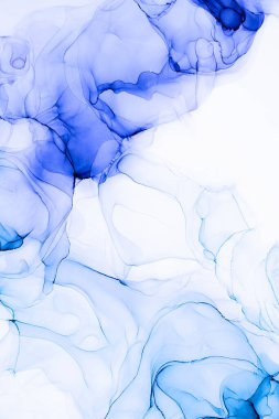 Soyut arkaplan için özgün tablodaki mermer mürekkep soyut sanat. Boyama, ombre alkol mürekkebinin pürüzsüz mermer arkaplan desenini yaratmak için yüksek kaliteli kağıt dokusuna boyanmış. .