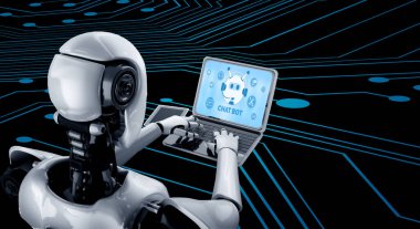 Müşteri sorularına otomatik olarak cevap veren mod çevrimiçi iş için Chatbot yazılım uygulaması