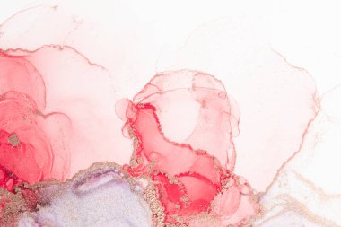 Marble ink abstract art from meticulous original painting abstract background . Painting was painted on high quality paper texture to create smooth marble background pattern of ombre alcohol ink .