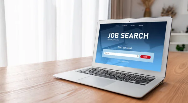 Pesquisa Emprego Line Site Modish Para Trabalhador Para Procurar Oportunidades — Fotografia de Stock