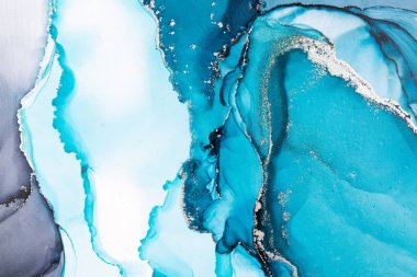 Marble ink abstract art from meticulous original painting abstract background . Painting was painted on high quality paper texture to create smooth marble background pattern of ombre alcohol ink .