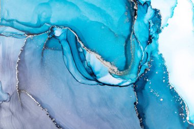 Marble ink abstract art from meticulous original painting abstract background . Painting was painted on high quality paper texture to create smooth marble background pattern of ombre alcohol ink .