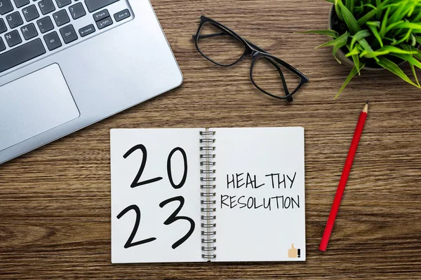 2023 Happy New Year Resolution Goal List Plans Setting Business — Stockfoto