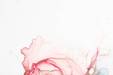 Marble ink abstract art from meticulous original painting abstract background . Painting was painted on high quality paper texture to create smooth marble background pattern of ombre alcohol ink .