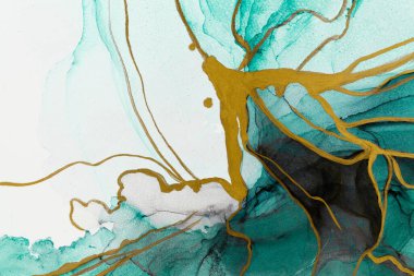 Marble ink abstract art from meticulous original painting abstract background . Painting was painted on high quality paper texture to create smooth marble background pattern of ombre alcohol ink .