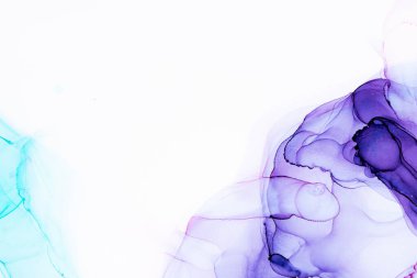 Soyut arkaplan için özgün tablodaki mermer mürekkep soyut sanat. Boyama, ombre alkol mürekkebinin pürüzsüz mermer arkaplan desenini yaratmak için yüksek kaliteli kağıt dokusuna boyanmış. .