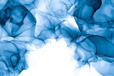 Soyut arkaplan için özgün tablodaki mermer mürekkep soyut sanat. Boyama, ombre alkol mürekkebinin pürüzsüz mermer arkaplan desenini yaratmak için yüksek kaliteli kağıt dokusuna boyanmış. .