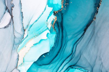 Marble ink abstract art from meticulous original painting abstract background . Painting was painted on high quality paper texture to create smooth marble background pattern of ombre alcohol ink .