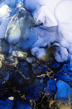 Soyut arkaplan için özgün tablodaki mermer mürekkep soyut sanat. Resim, Kintsuki mürekkep sanatının düz mermer arkaplan desenini yaratmak için yüksek kaliteli kağıt dokusuna boyanmış. .