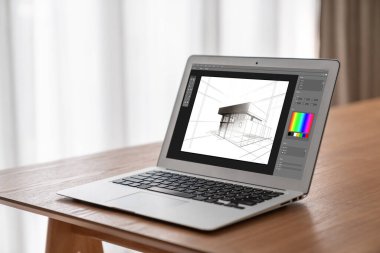 Mimari iş ve profesyonel tasarımcı için mimari tasarım modem yazılım uygulaması