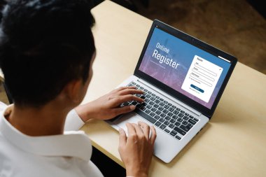 İnternet sitesinde mod form doldurmak için çevrimiçi kayıt formu