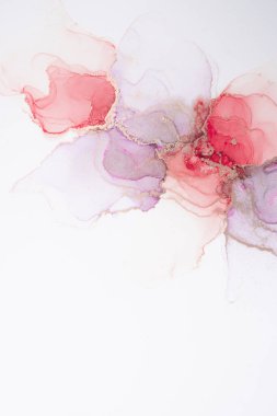 Marble ink abstract art from meticulous original painting abstract background . Painting was painted on high quality paper texture to create smooth marble background pattern of ombre alcohol ink .