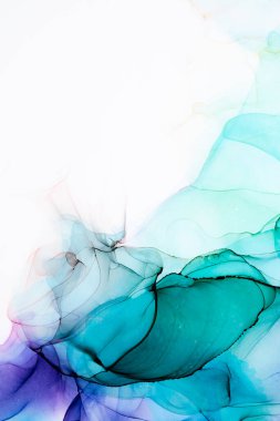 Soyut arkaplan için özgün tablodaki mermer mürekkep soyut sanat. Boyama, ombre alkol mürekkebinin pürüzsüz mermer arkaplan desenini yaratmak için yüksek kaliteli kağıt dokusuna boyanmış. .