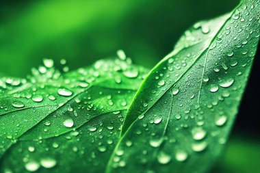 Yeşil yaprak arkaplan görüntüsünü kapat. Yeşil iş ve organik yeşillik ve doğal ürün geçmişi için ekoloji kavramını göstermek için doğa yapraklarının soyut dokusu. 3B illüstrasyon.