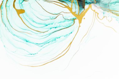Marble ink abstract art from meticulous original painting abstract background . Painting was painted on high quality paper texture to create smooth marble background pattern of ombre alcohol ink .