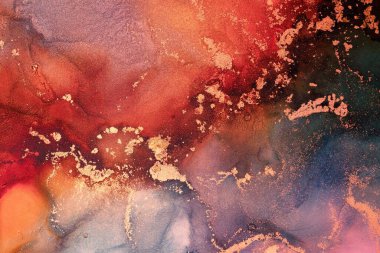 Enfes orjinal resmin mermer mürekkep sanatının soyut arkaplanını yakmak. Boyama, ombre alkol mürekkebinin pürüzsüz mermer arkaplan desenini yaratmak için yüksek kaliteli kağıt dokusuna boyanmış. .