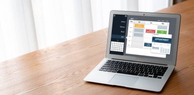 İnternet sitesindeki modish regrition için çevrimiçi aplikasyon rezervasyon takvimi
