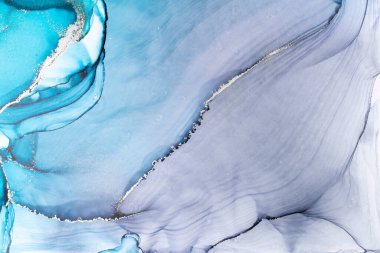 Marble ink abstract art from meticulous original painting abstract background . Painting was painted on high quality paper texture to create smooth marble background pattern of ombre alcohol ink .