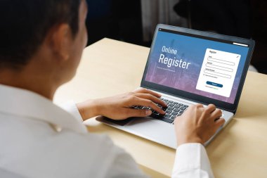 İnternet sitesinde mod form doldurmak için çevrimiçi kayıt formu