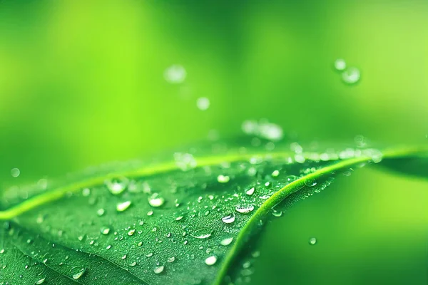 Groene Blad Achtergrond Van Dichtbij Bekijken Nature Foliage Abstract Van — Stockfoto