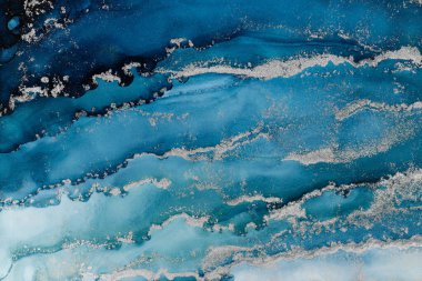 Marble ink abstract art from meticulous original painting abstract background . Painting was painted on high quality paper texture to create smooth marble background pattern of ombre alcohol ink .