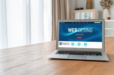 Web sitesi tasarım yazılımı çevrimiçi perakende ticaret ve e-ticaret için model şablonu sağlar