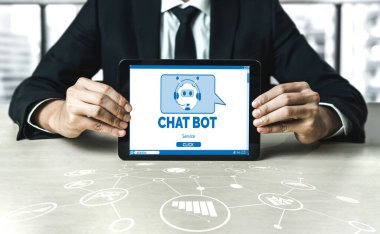 Müşteri sorularına otomatik olarak cevap veren mod çevrimiçi iş için Chatbot yazılım uygulaması