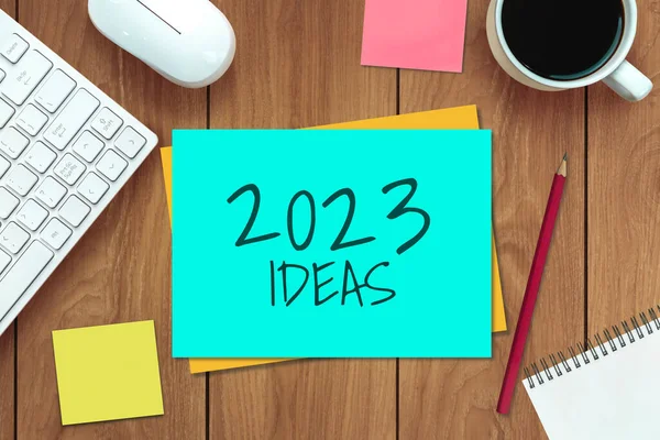2023 Happy New Year Resolution Goal List Plans Setting Business — Zdjęcie stockowe
